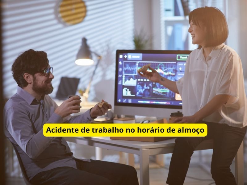 Acidente de trabalho no horário de almoço