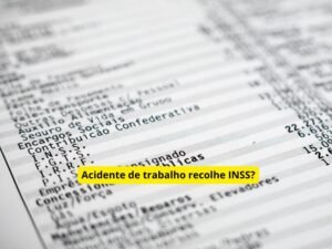 Acidente de trabalho recolhe INSS?