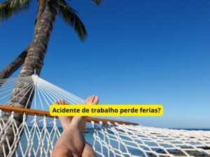 acidente de trabalho perde ferias