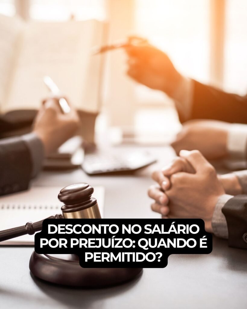 Desconto no salário por prejuízo: quando é permitido?